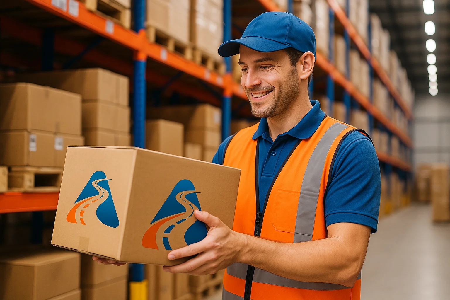 homem segurando caixa